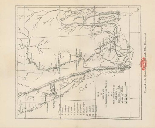 Map of Burmah to illustrate the war in Ava and the operations in Arracan, 1824, 1825, 1826