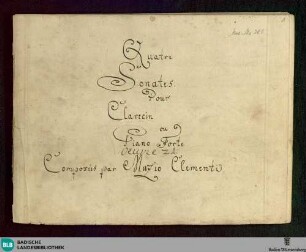 4 Sonatas - Don Mus.Ms. 281 : cemb