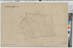 Dülmen, Stadt und Kspl., Haus Dülmen (Dülmen), Umlegung Dülmen, Urkarte 2 Dülmen Flur 28