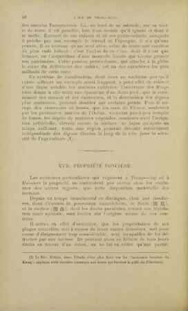 XVII. Propriété foncière