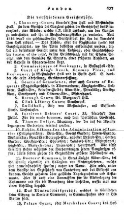 Die verschiedenen Gerichtshöfe