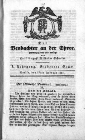 7. Stueck, 17. Stück 1851