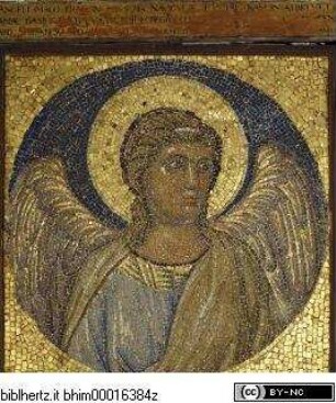 Ausstattung der Cappella Simoncelli, Halbfigur eines Engels (vom Rahmen der Navicella)