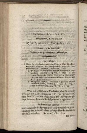Dritte Abschnitt: Formelkunde, Formularia