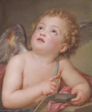 Amor, den Pfeil schleifend