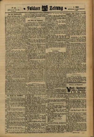 Zweite Ausgabe vom Freitag, den 16. Juni 1911.