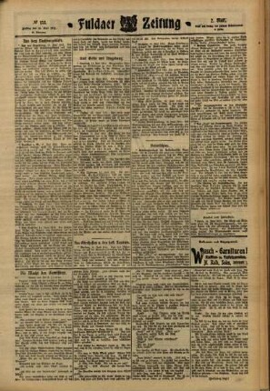 Zweite Ausgabe vom Freitag, den 16. Juni 1911.