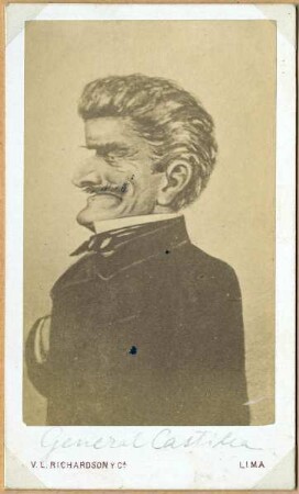 Karikatur von General Ramón Castilla, Peru