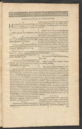 Explicatio Literarum.