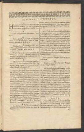 Explicatio Literarum.