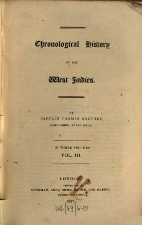 Chronological history of the West Indies : in Three Volumes. 3