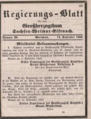 Nr. 30 : 14. September 1853