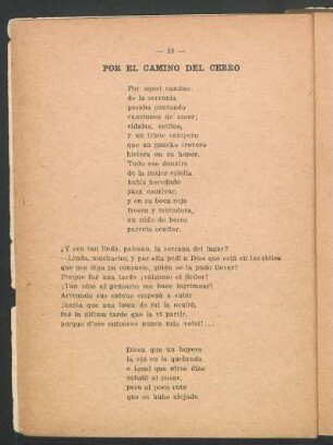 Por el camino del cerro