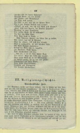 III. Religionsgeschichte