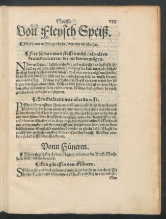 Von Fleysch Speiß.