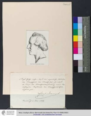 Eduard Devrient / nach einem Relief von Rietschel