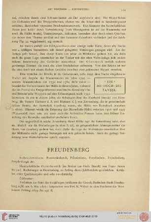 Freudenberg, Ganburg, Höhefeld, Hundheim