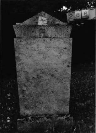 Grabstein 268 [Hahn S. 98 Grab-Nr. 437]