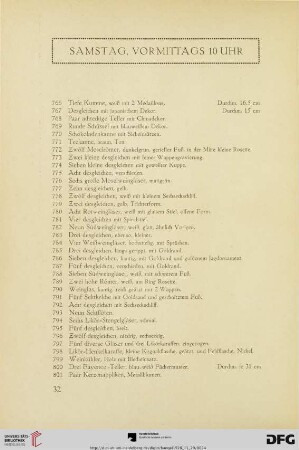 Samstag, Vormittags 10 Uhr (Nr. 766-963)