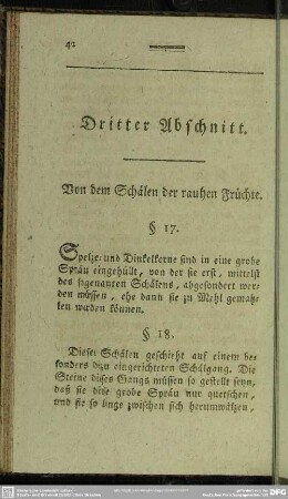 Dritter Abschnitt. Von dem Schälen der rauhen Früchte