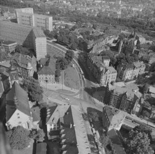 Karl-Marx-Platz in Erfurt : Blickrichtung Südosten