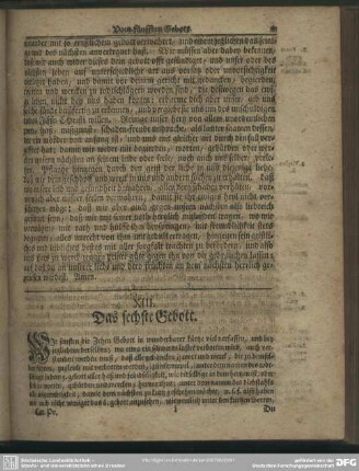 XIII. Das sechste Gebott