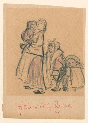 Mutter mit drei Kindern