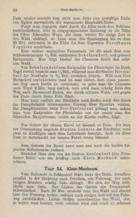 Tour 54. Klein-Machnow