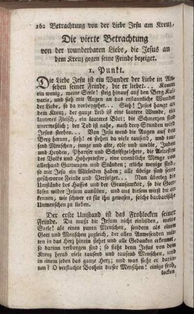 Die vierte Beobachtung von der wunderbaren Liebe, die Jesus an dem Kreuz gegen seine Feinde bezeiget
