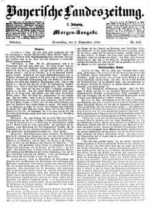 Bayerische Landeszeitung. Morgen-Ausgabe. 1869 = Jg. 1, 9 - 10
