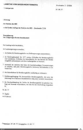 Antrag der SPD: Resozialisierung