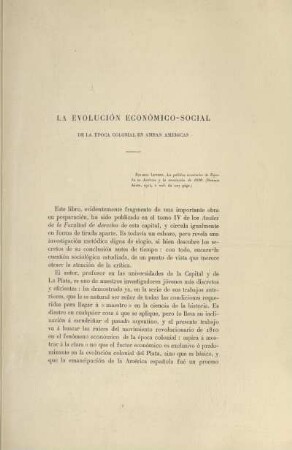 La evolución económico-social de la época colonial en ambas Américas