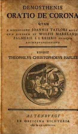 Demosthenis Oratio De Corona