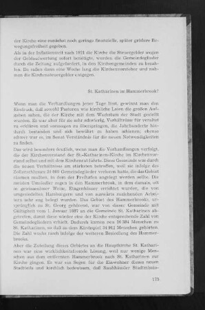 St. Katharinen im Hammerbrook?