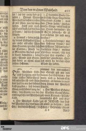 Von des wahren Weisheit.