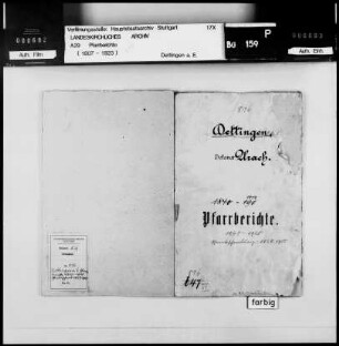 Dettingen/Erms: Pfarrberichte und Pfarrbeschreibungen