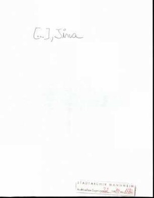 [& ], Tina , o.O., an Wichert