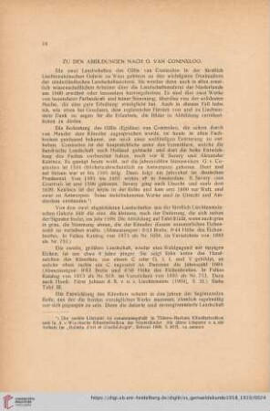 Zu den Abbildungen nach G. van Coninxloo