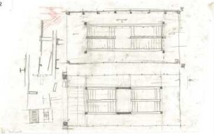 Schneider - Esleben, Paul; Düsseldorf, Rolandstr. 40; Rolandschule - Entwurf: Treppenhaus, Konstruktionsdetails