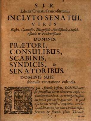 Differentiae iuris civilis et Reformationis Francofurtiae praecipuae et genuinae