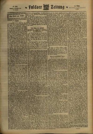 Vierte Ausgabe vom Samstag, den 04. November 1911.