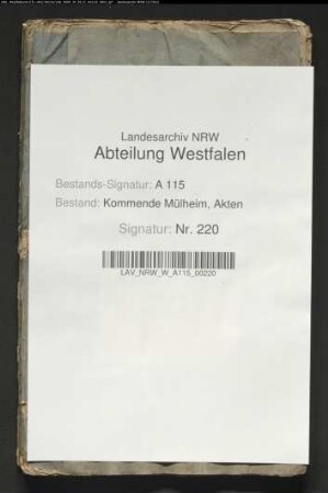 Zehntregister Rüthen. und Zehnt zu Altenrüthen.
