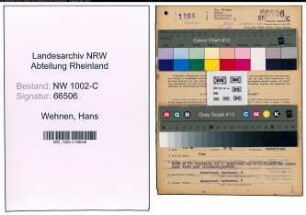 Entnazifizierung Hans Wehnen, geb. 16.01.1901 (Kaufmann)