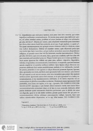 Lectio IX