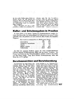 Berufsaussichten und Berufsberatung