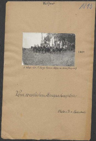 1. Ldst.-Esc. I. bayr. Armee-Korps in Mons (Belgien)