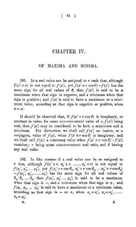 Chapter IV. Of Maxima and Minima.