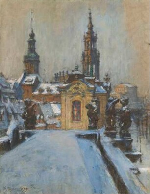 Blick aus Kuehls Atelier auf die Sekundogenitur