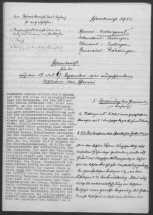 Nellingen/Fildern: Pfarrbericht 1933