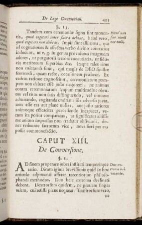Caput XIII. De Conversione